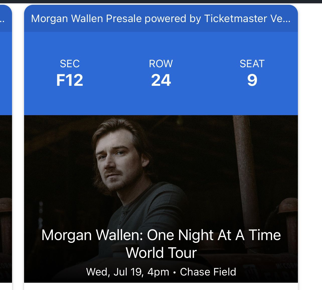 Morgan Wallen Concert Tickets 7/19