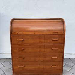 Vintage Mid-Century Danish Modern Teak Secretary Desk