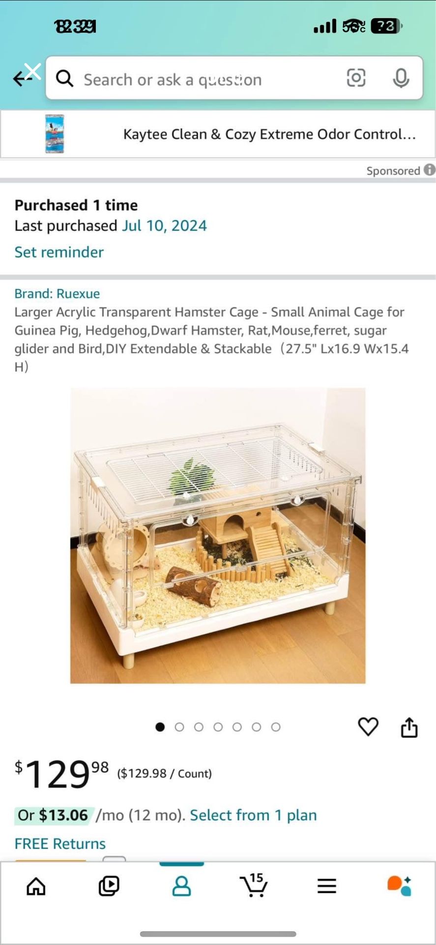 Clear Acrylic Animal Enclosure 