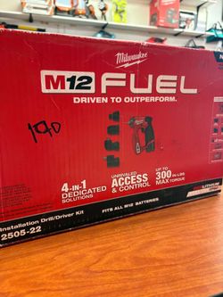 Milwaukee new kit installation Drill Driver