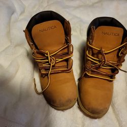 Nautic Pattox Smooth boy Lace Up Boots Sz 1