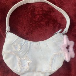 Worn Denim Y2K Bag For Sale!