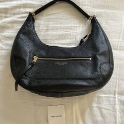 Marc Jacobs Black Leather Hobo Bag