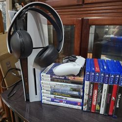 Used PS5 Slim Disc + Games