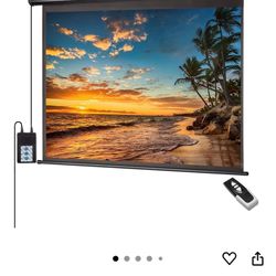 Home Theater Setup – Wi-Fi Projector + 100” Screen – Great Condition