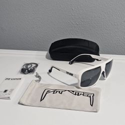 Pit Viper White polarized Sunglasses - Y0D4