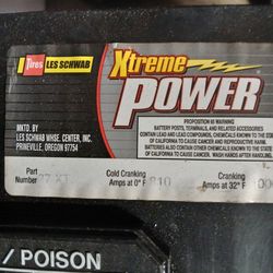 Les schwab xtreme power battery