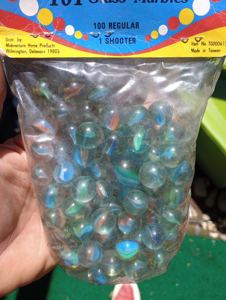 Unopened Bag Of Maybe 1980s ? Marbles 
