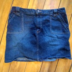 Womens Denim Skirt Size 16