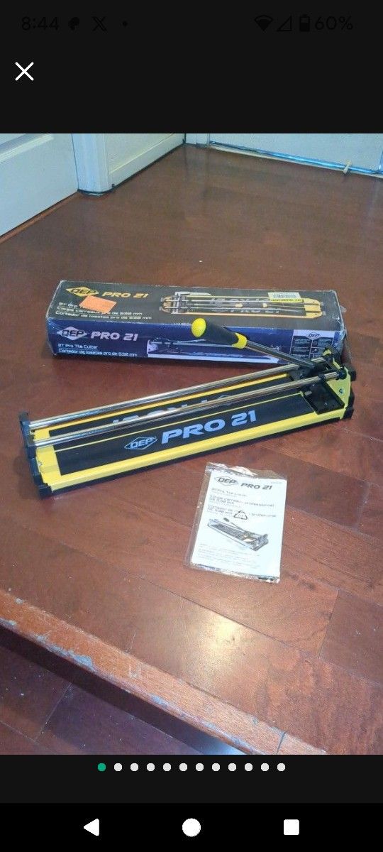 QEP Pro 21 Inch Professional Tile Cutter In Box With Manual