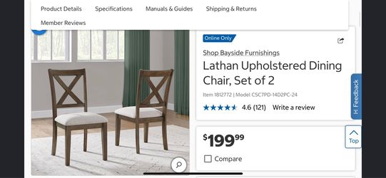 Lathan Upholstered Dining Chair, Set of 2
