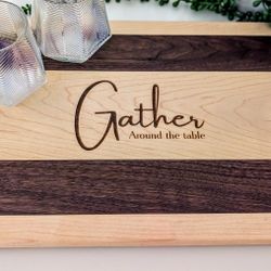 Custom Engraved Wooden Serving Tray
