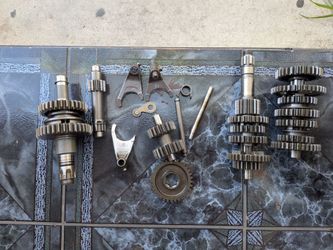 2004 Yamaha Raptor 350  Yamaha warrior Transmission Assembly, Gears, Shift Forks & Shafts