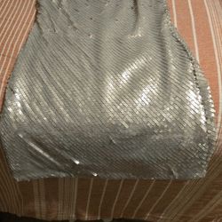 Woman Dress Light Silver