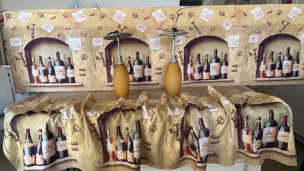 Valance Curtains and Bar lights