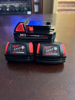 Milwaukee M18 CP2.0 Batteries. $40 each