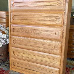 Gorgeous Tall Oak Wood Dresser Measurament And Pictures