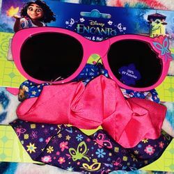 Girls Disney Encanto Graphic Designed Sunglasses & Matching Hair Ties 