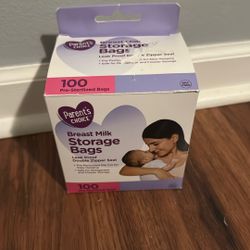 NEW Parent's Choice 100 Count Pre-Sterilized Breast Milk Storage Bags