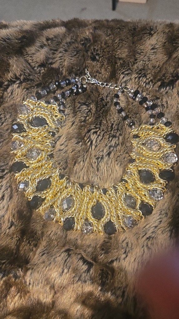 Beautiful old glass chain.