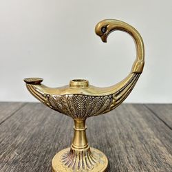 Vintage Brass Oil/Incense Lamp