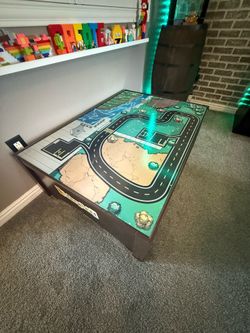 Train Table with Legos!