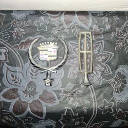 85 Lincoln And 91 Caddilac Hood Ornaments 