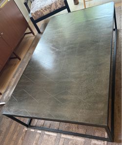 Restoration Hardware Industrial Coffee Table – Oversized Designer Piece