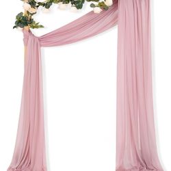  Dusty Rose Wedding Arch Draping Fabric 1 Panel