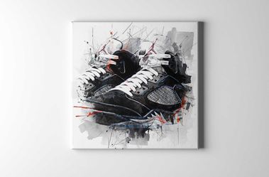 🔥 Jordan 5 Sneaker Fan Art – Canvas Print – Dope Wall Piece 🔥