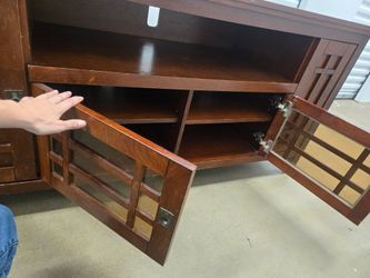 FREE Brown Entertainment Center | Lots of Storage (TV NOT Included)