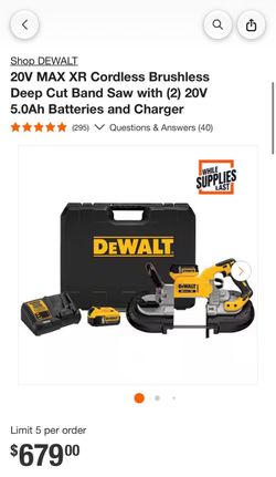 New Dewalt Band Saw