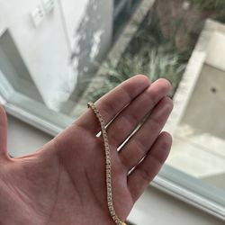 Tennis bracelet silver 925 + lab diamond  7,5