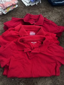 Boys Red Polos