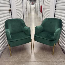 Mid Century Green Chairs 