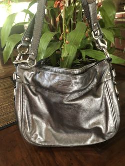 Metallic Authentic COACH Purse