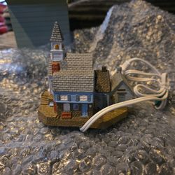Light-Up Miniature Christmas Village Church House Decoration
