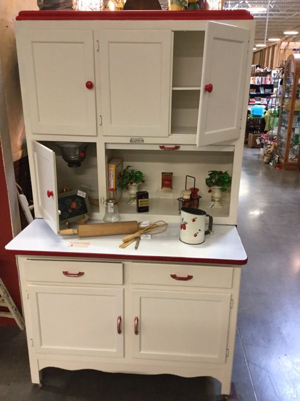 Scheirich Hoosier cabinet - porcelain top