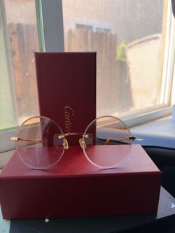 Cartier clear sunglasses unisex
