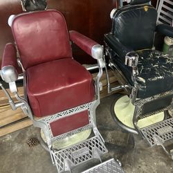 2 Belmont Barber Chairs 