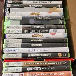 Variety Of Classic Video Games From Xbox 360, Playstation 2, PS3, Wii, Nintendo Game Cube 