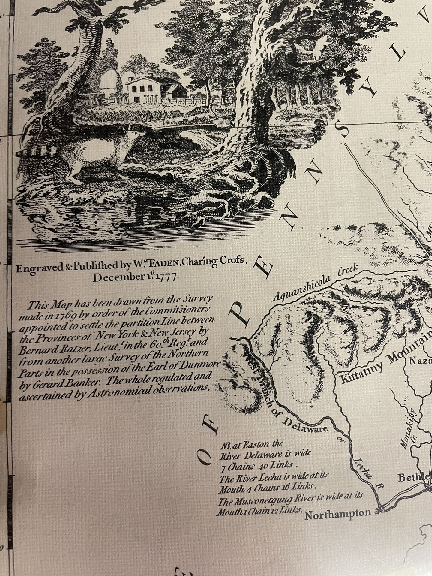 Very Rare December 1777 New Jersey Map “The Jerseys”