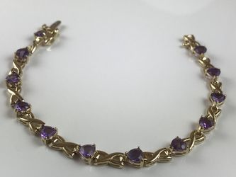 14k solid gold nice fancy bracelet
