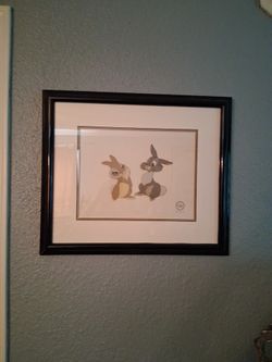 Original Walt Disney Bambi Thumper & Miss Bunny Sericell Cell Limited Edition 2500