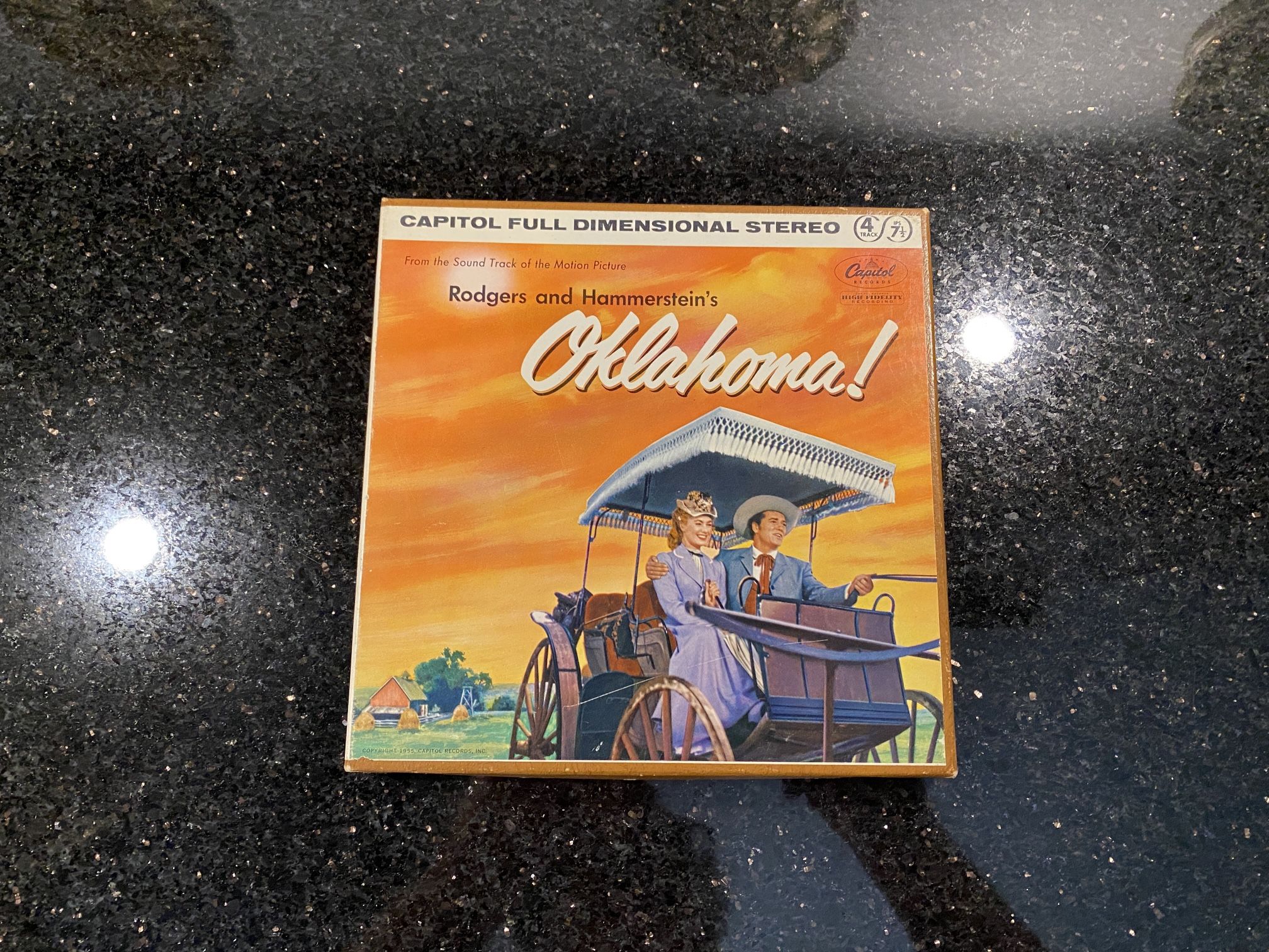 OKLAHOMA! Soundtrack 7.5 IPS Rodgers & Hammerstein Reel-to-Reel Tape