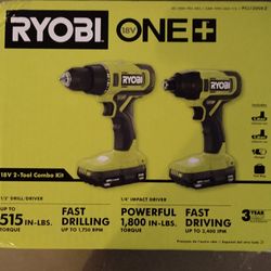 Ryobi 18v 2-tool Combo Kit