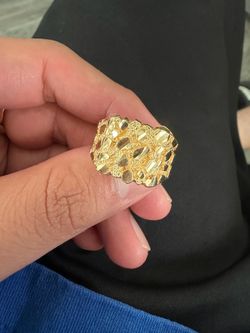 14k gold nugget ring