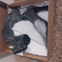 Steve Madden Boots Sapphire Rhinestones 