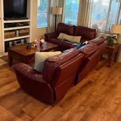 Sofa And Love Seat REAL Leather