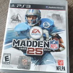 PS3: EA Sports NFL Madden 25